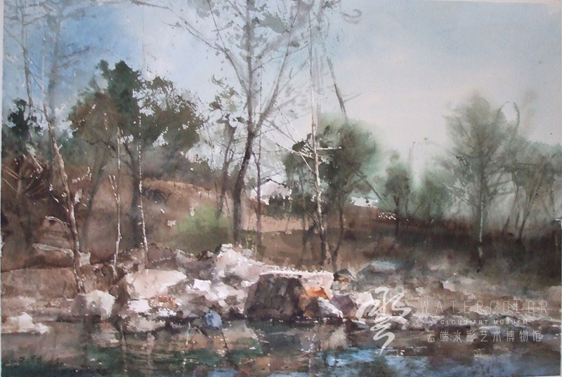 王辉林 《河水》 53*36cm